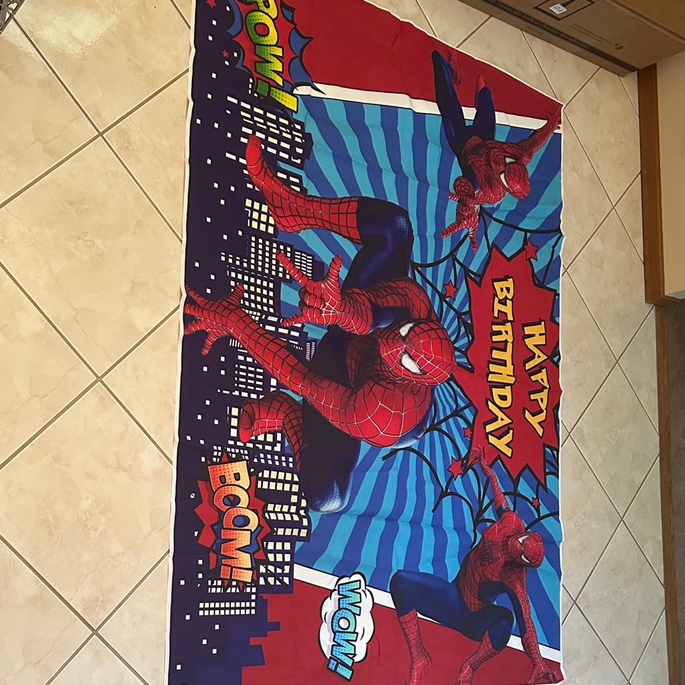 Spider-Man Birthday Blanket